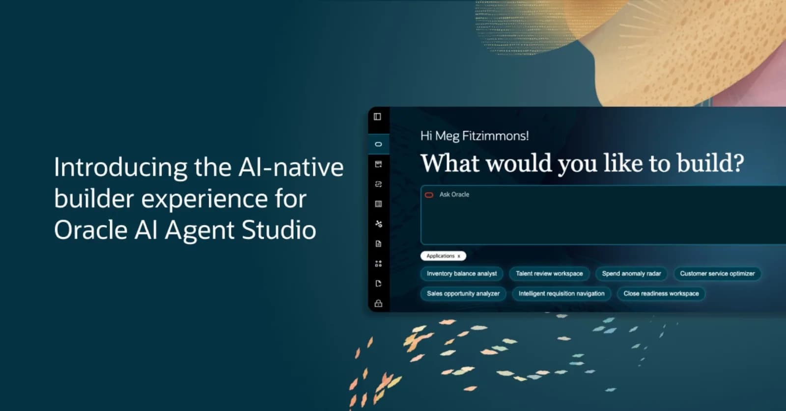 Официальный интерфейс Oracle AI Agent Studio